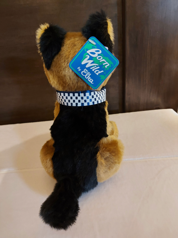 Born Wild "Butch" Plush Toy Police Dog Puppy German Shepherd 20cm Child Gift - Image 5