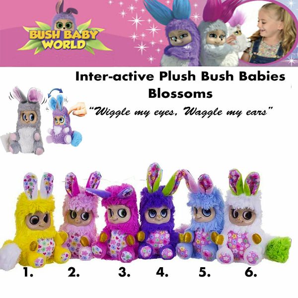 Bush Baby World Blossoms Plush Toys Child Bluebelle Butterlee Fleur Petalina++