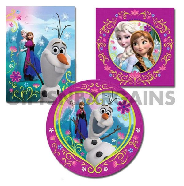 DISNEY FROZEN BIRTHDAY PARTY TABLE SUPPLIES GIRLS 64PC/BALLOON/GIFT/T.COVER - Image 4