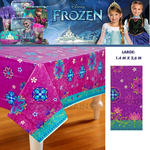 DISNEY FROZEN BIRTHDAY PARTY TABLE SUPPLIES GIRLS 64PC/BALLOON/GIFT/T.COVER - Image 6