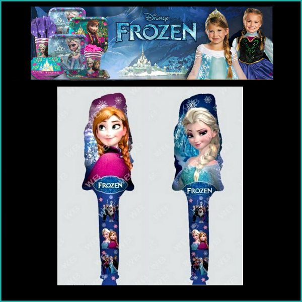 DISNEY FROZEN BIRTHDAY PARTY TABLE SUPPLIES GIRLS 64PC/BALLOON/GIFT/T.COVER - Image 7