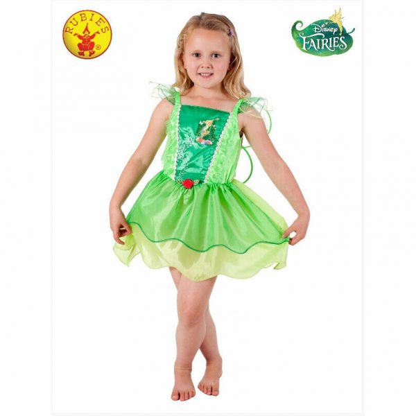 Disney Fairies Costume Girls Tinkerbell Classic Playtime Dress Wings Kids 4-6 - Image 3