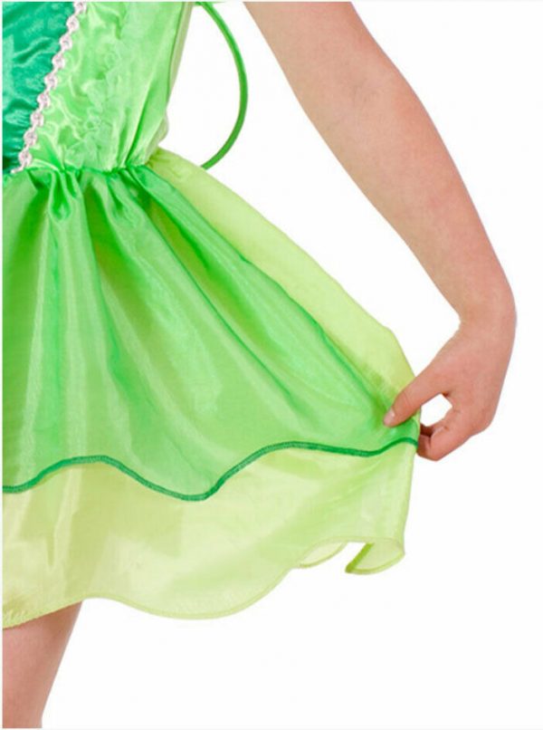 Disney Fairies Costume Girls Tinkerbell Classic Playtime Dress Wings Kids 4-6 - Image 5