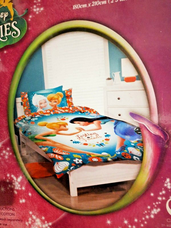 Disney Fairies Tinkerbell Quilt Cover Set Double Bed Girl Bed Doona Duvet - Image 6