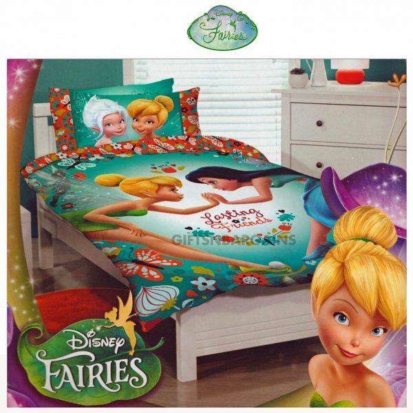 Disney Fairies Tinkerbell Quilt Cover Set Double Bed Girl Bed Doona Duvet