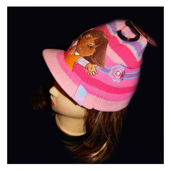 Dora The Explorer Beanie Girl Kid Knitted Pink Lilac Cap Hat 3-6 RRP 15$ License - Image 8