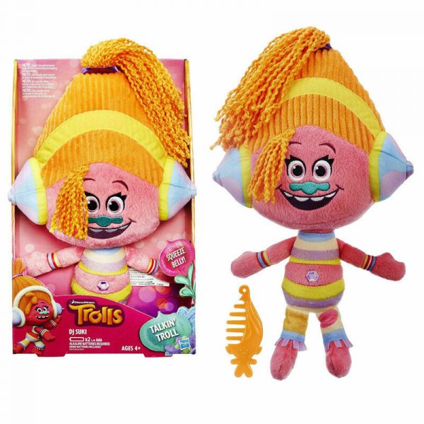 Dreamworks Trolls Soft Toy DJ Suki Talking Plush 14" Doll Girl Gift Christmas - Image 3