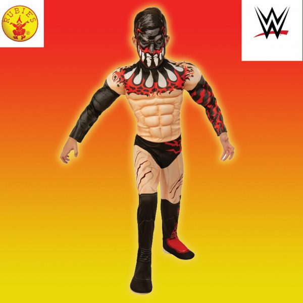 Finn Balor Wrestler WWE Champion Muscle Boy Kid HalloweenDemonic Costume Fergal - Image 3