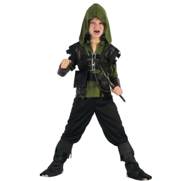 Hunter Boy Costume Snow White Huntsman Robin Hood Medieval Child Kid Book Week - Image 5