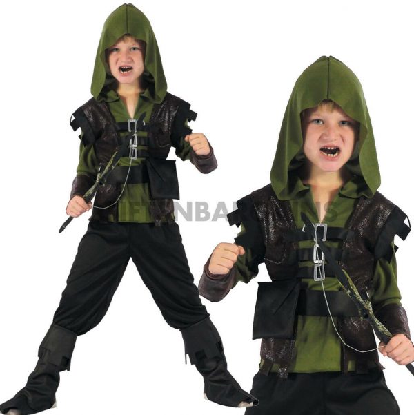 Hunter Boy Costume Snow White Huntsman Robin Hood Medieval Child Kid Book Week