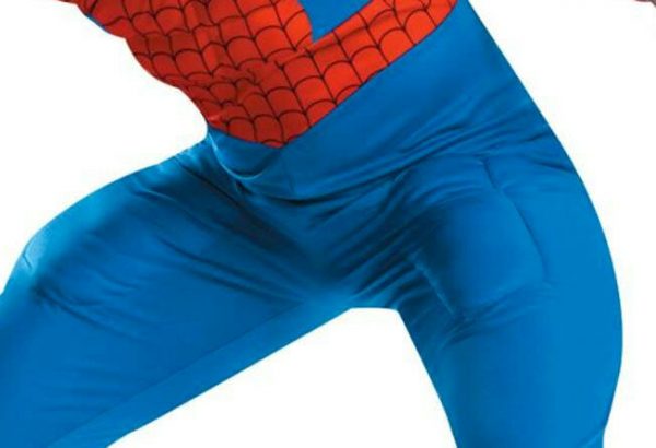 Men Spiderman Deluxe Costume Superhero Adult Muscle CHEST Halloween L-XL 42-46 - Image 7