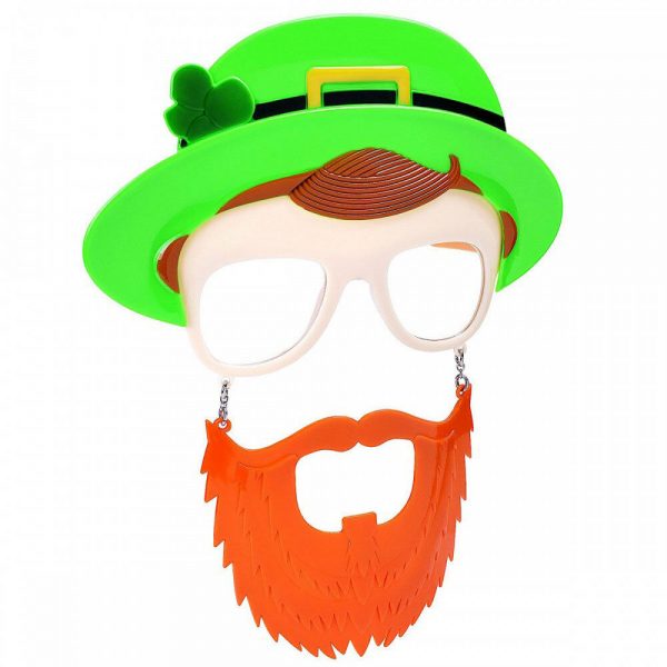 St Patrick SunStache Costume Moustache Glasses Leprechaun Irish Paddy Shamrock - Image 4