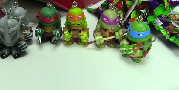 TMNT Teenage Mutant Ninja Turtle Keychain Figure Bag Backpack Clip Ring Boys 4+ - Image 13