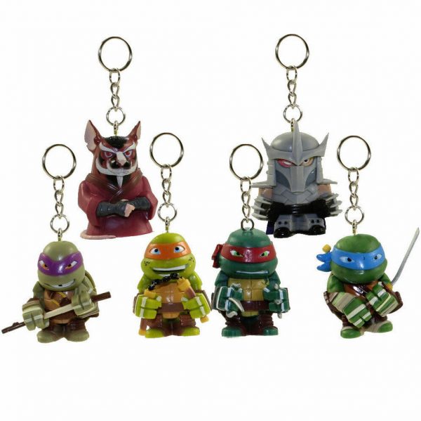 TMNT Teenage Mutant Ninja Turtle Keychain Figure Bag Backpack Clip Ring Boys 4+ - Image 3