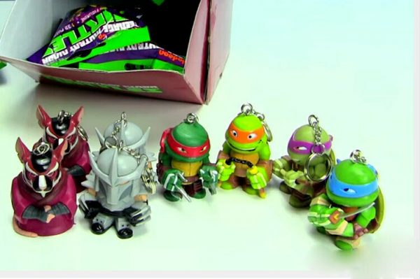 TMNT Teenage Mutant Ninja Turtle Keychain Figure Bag Backpack Clip Ring Boys 4+ - Image 4