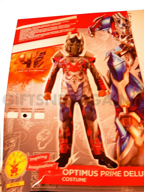 Transformers 4 Optimus Prime Dlx Movie Muscle Costume Boys S; M/L Free Gloves - Image 11