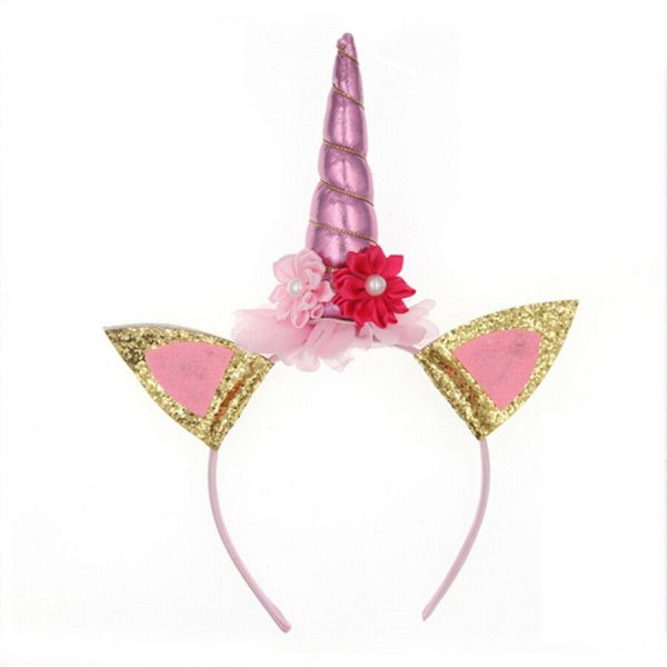 Unicorn Costume Accessory Headband Girls Baby Tiara Child Birthday Fancy Dress - Image 13