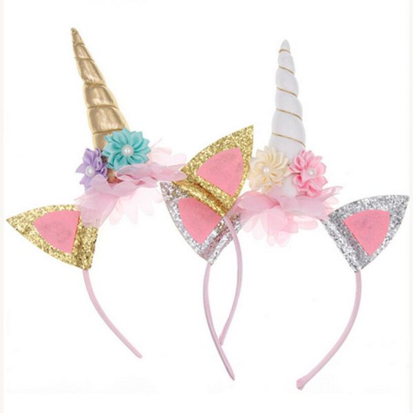 Unicorn Costume Accessory Headband Girls Baby Tiara Child Birthday Fancy Dress - Image 8