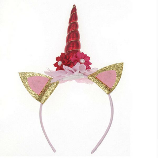 Unicorn Costume Accessory Headband Girls Baby Tiara Child Birthday Fancy Dress - Image 14