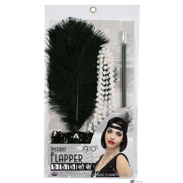 Instant 1920s Flapper Kit - Gatsby Costume Accessory 3 Pcs - Image 2