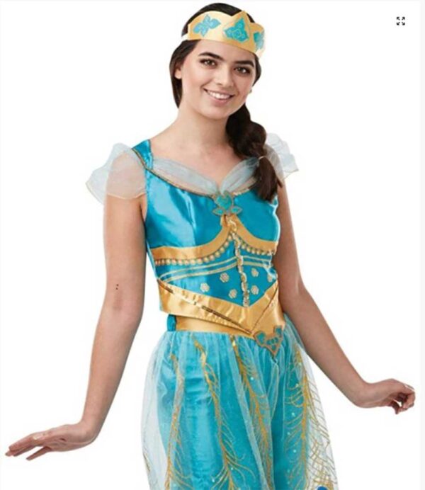 Official Disney Live Action Aladdin Movie Jasmine Adult Costume, Ladies Small 8-10 - Image 2