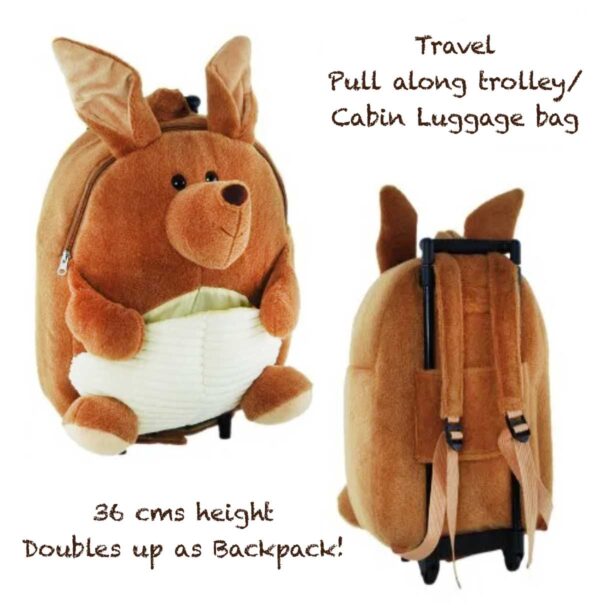 Kangaroo Travel Backpack / Luggage Pull on trolley bag