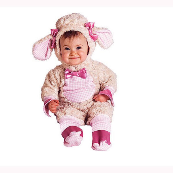 Lil Lamb Plush Animal Costume Child Baby Toddler Kids Fancy Dress Easter