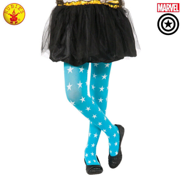 AMERICAN DREAM  BLUE TIGHTS CHILD LICENSED DRESS UP COSTUME ACCESSORY MARVEL