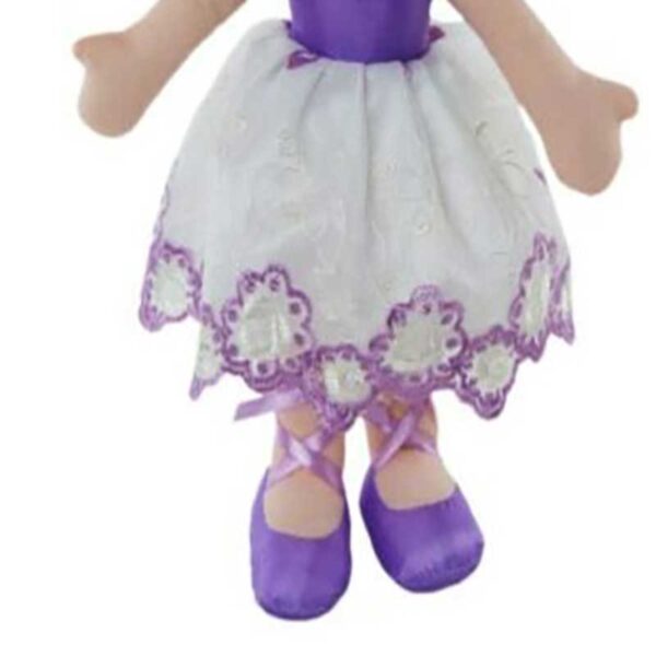 Miss Alexis Purple Ballerina Doll 35cm Elka Toy Embroidered Child Toddler Gift - Image 4