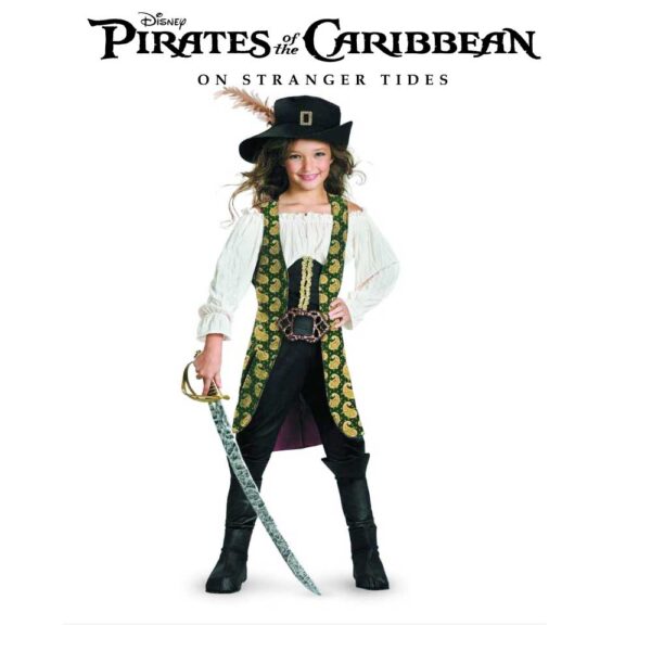 Disney Pirates of the Caribbean Angelica Girls Deluxe Costume Child 7-8Y