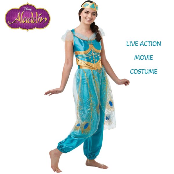 Official Disney Live Action Aladdin Movie Jasmine Adult Costume, Ladies Small 8-10