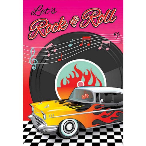 Rock n Roll Classic 50's Postcard Invitations 8 pk - Image 2