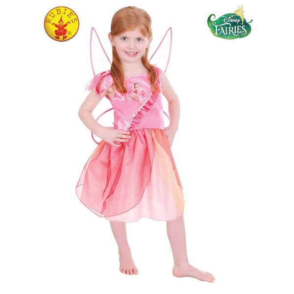 Disney Faires Rosetta Garden Fairy Pink Costume Girls 4-6y