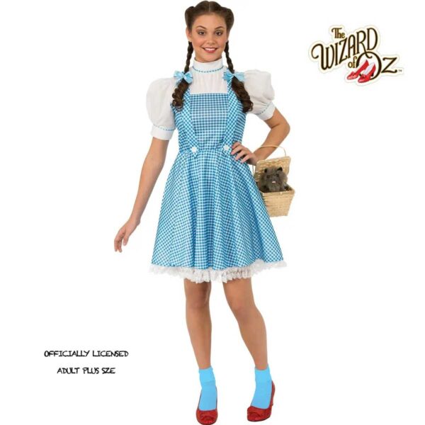 Licensed Wizard of Oz Dorothy Adult Costume Book Week S: Plus Size