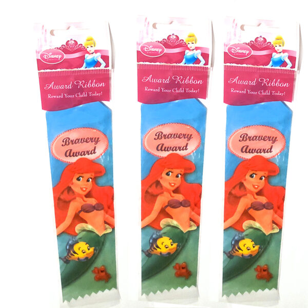 Disney Ariel The Mermaid Birthday Party Bravery Award Ribbons Set of 3