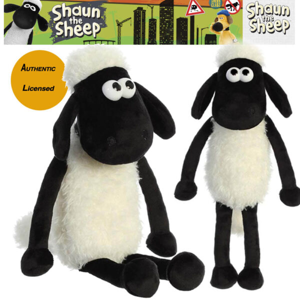 Shaun the Sheep Licensed Plush Soft Cuddly Toy 20cm AARDMAN Child Baby Gift