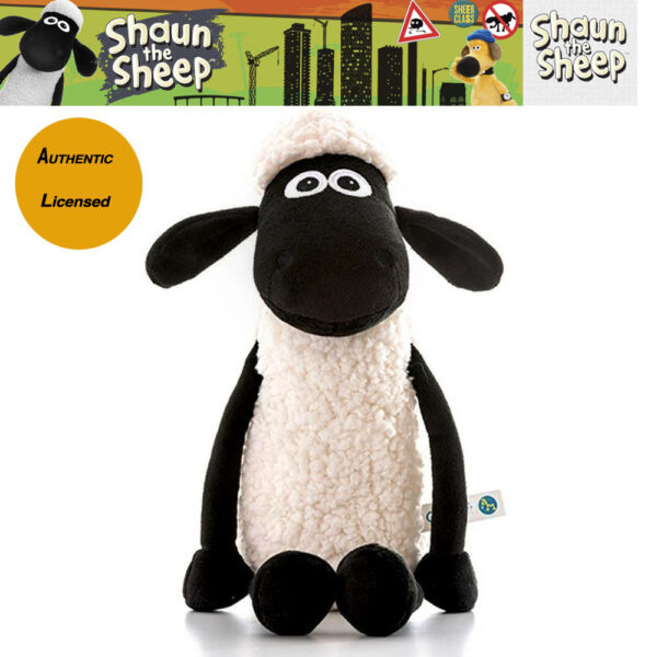 Shaun the Sheep Licensed Plush Soft Cuddly Toy 30cm AARDMAN Child Baby Gift