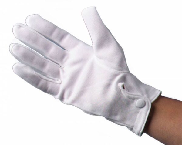 Santa Claus Gloves White Short Christmas Father Xmas Adult Men Costume Smiffys - Image 4