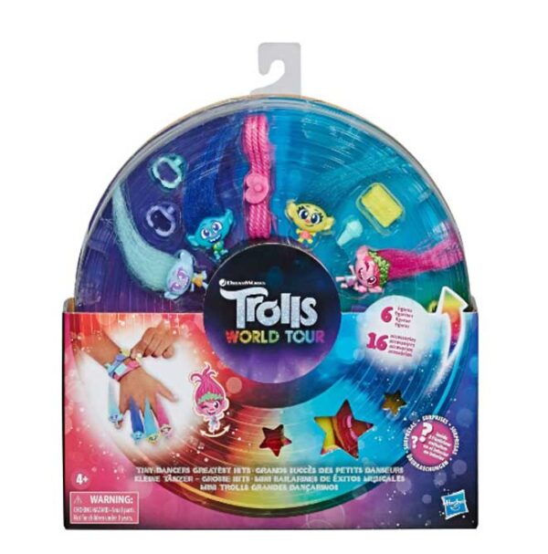 HASBRO TROLLS WORLD TOUR - TINY DANCERS GREATEST HITS MINI FIGURE PLAY SET - Image 2