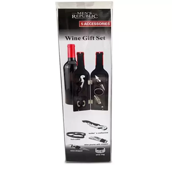 Men's Republic - Wine Bottle Tool Accessories 5 Pc Gift Set - Image 3