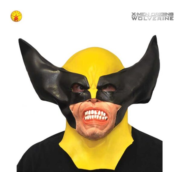 WOLVERINE X-MEN LATEX MASK - ADULT- LICENSED - Image 2