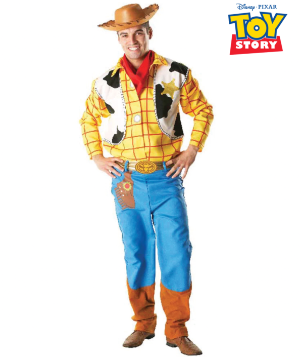 Disney Toy Story Woody Deluxe Mens Sheriff / Cowboy Costume - XL - Image 2